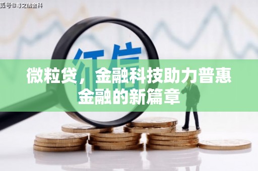 资兴微粒贷，金融科技助力普惠金融的新篇章