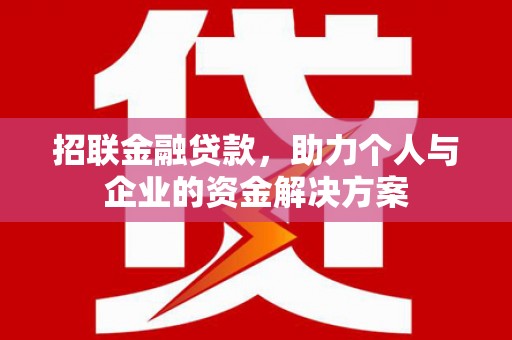 宽甸招联金融贷款，助力个人与企业的资金解决方案