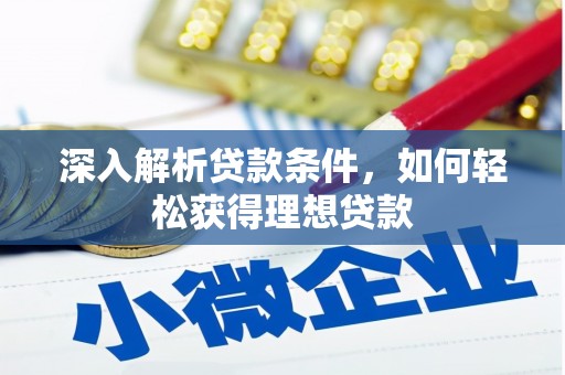 纳雍深入解析贷款条件，如何轻松获得理想贷款