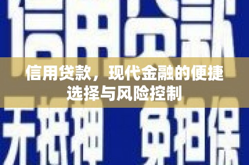 孝感信用贷款，现代金融的便捷选择与风险控制