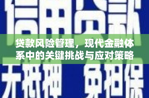 凌源贷款风险管理，现代金融体系中的关键挑战与应对策略