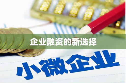 康马企业融资的新选择
