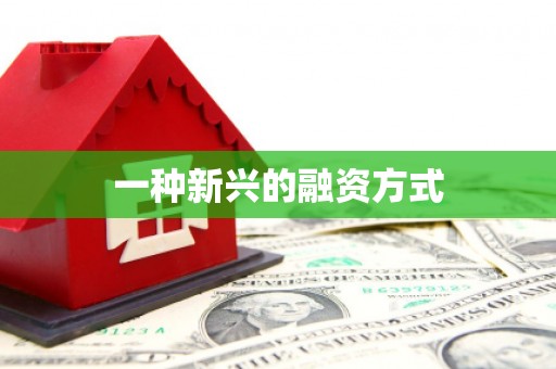 肇东一种新兴的融资方式